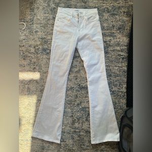 FRAME white flare jeans